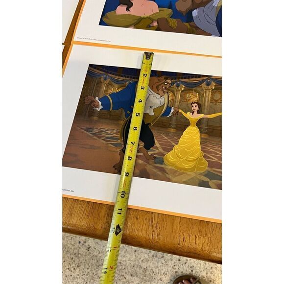 Disney Beauty and The Beast Lithographs Set of 4 - Picture 7 of 9